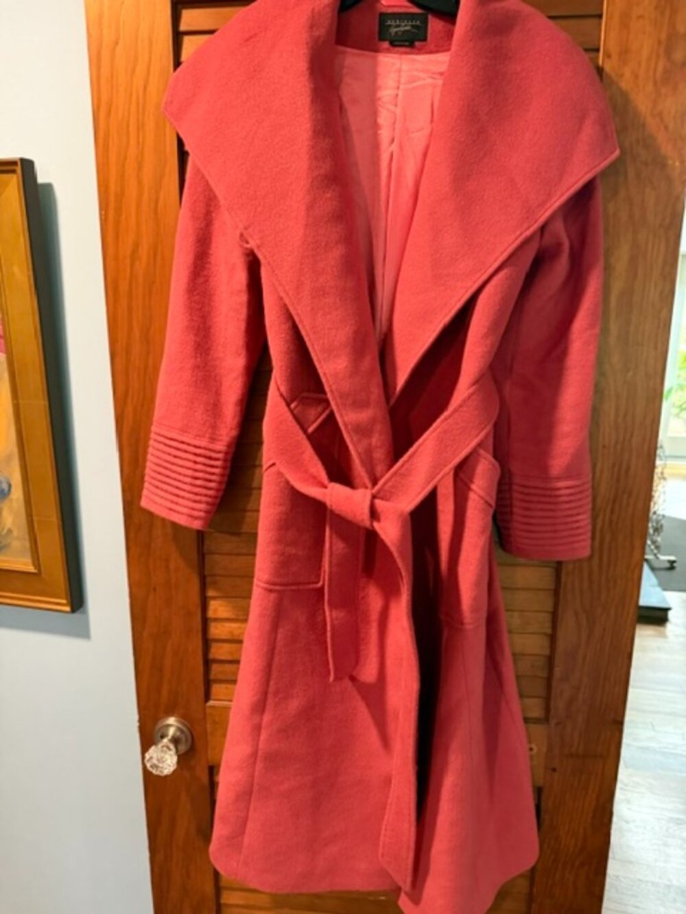 Sentaler Baby ALpaca Long Funnel Collar Wrap Coat